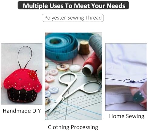 Saipe Portable Sewing Kit Basic Needle and Thread Kit for Beginners