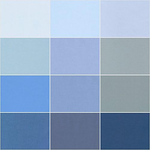 Studio RK Kona Cotton Solids Overcast Charm Squares 42 5-inch Squares