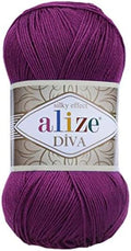 Alize Diva Silk Effect 100% Microfiber Acrylic Yarn 1 Ball skeins