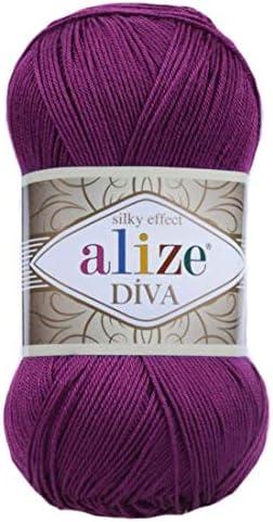 Alize Diva Silk Effect 100% Microfiber Acrylic Yarn 1 Ball skeins