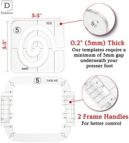 DABLINE 13 PCs Quilting Template Set