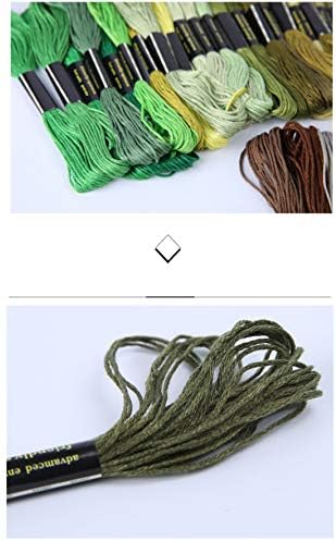 XLSFPY Rainbow Cotton Embroidery Floss – 50 Skeins