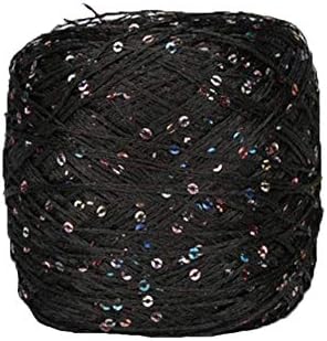 Clisil Black Colorful Sequin Yarn - Sparkle, Fantasy, Lace & Lame Art