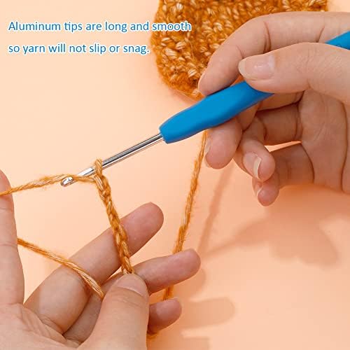 SHWAKK Crochet Hook, 4.0 mm Ergonomic Crochet Needles for Arthritic