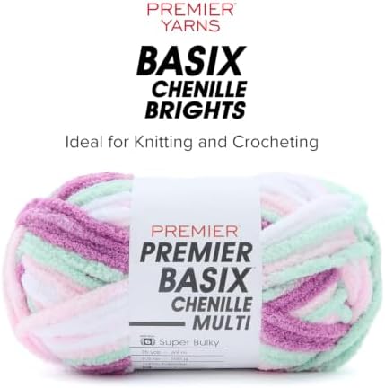 Premier Basix Chenille Brights, Chocolate, Super Bulky Weight, 5.3