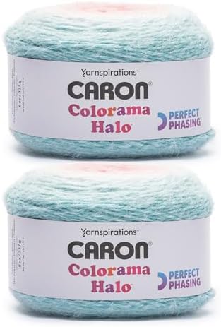 Caron Colorama Halo Cake Ombre Yarn for Crocheting, Rose Garden