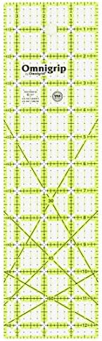 Omnigrip Non-Slip Rectangle Quilting Ruler, Cuts 3-1/2" x 12-1/2"