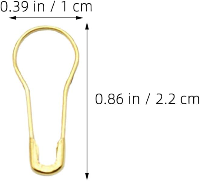 Gold Gourd Shape Metal Safety Pins for Knitting Stitch Markers