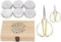 Complete Sewing Kit with Double-Layer Wooden Storage Box, Including