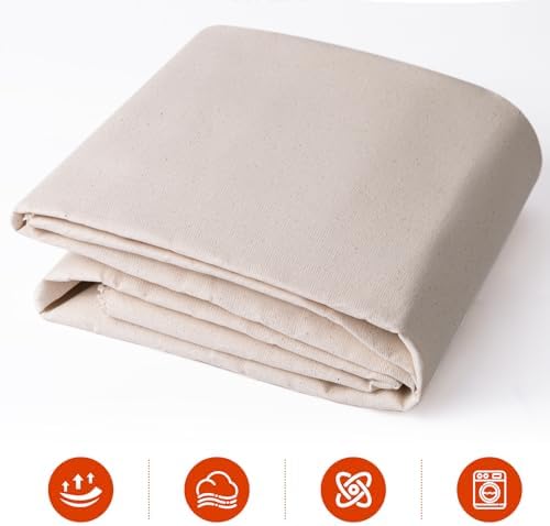 Natural Cotton Duck Canvas Fabric, 60 inches Wide, Heavyweight, for