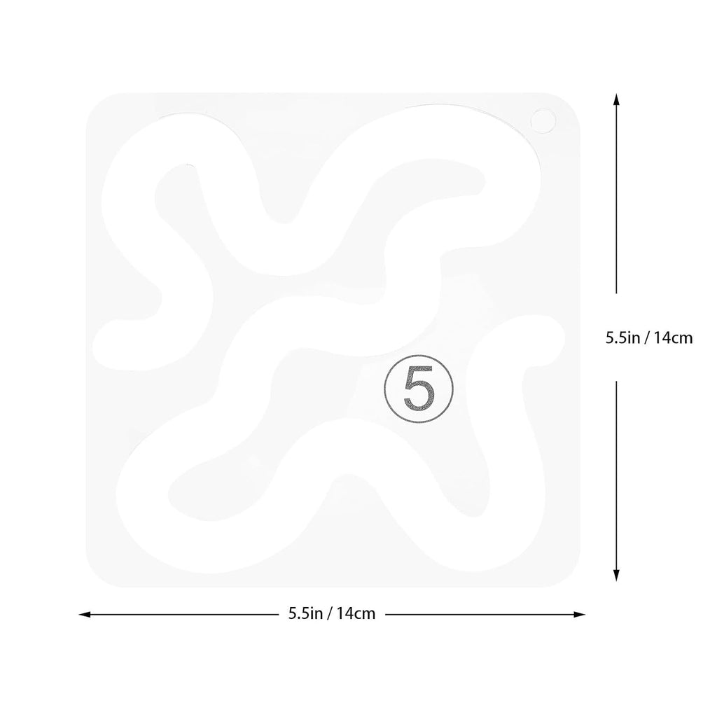 Acrylic Meander Quilting Template Ruler for Machine Sewing Projects