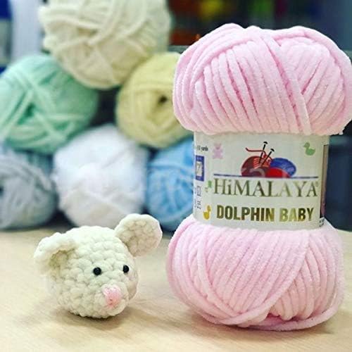 Dolphin Baby Yarn Lot of 3 skn 395 Yards 3x100gram Super Bulky Baby