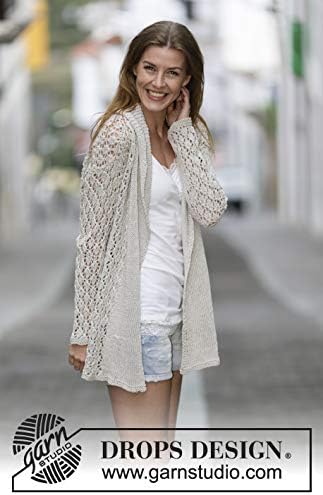 Cotton and Linen Yarn, 4 or Medium, Aran Weight, Drops Bomull-Lin