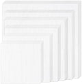 24Pcs Aida Cloth 14 Count, 6 Sizes White Cross Stitch Fabric for DIY