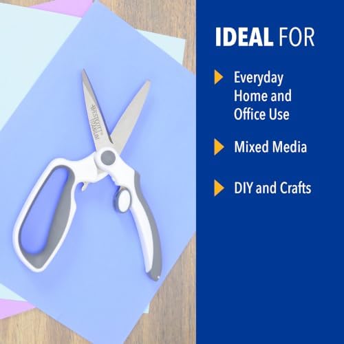 Westcott 8.5" Titanium Bonded Spring-Assist Easy Cut Scissors | Soft