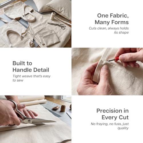Canvas Fabric | Cotton Duck | Heavy | Natural 10oz | 63'' Wide | Arts