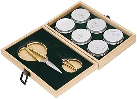 Wooden Sewing Box with Complete Sewing Kit, Premium Sewing Supplies