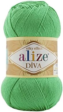 Alize Diva Silk Effect 100% Microfiber Acrylic Yarn 1 Ball skeins