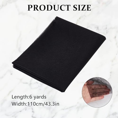 Double Sided Fusible Web, 43.3" x 6 Yards Iron-On Non-Woven Fusible
