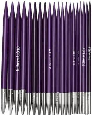 Zopsc 10 Pairs Interchangeable Circular Needles 3.0mm to 6.5mm