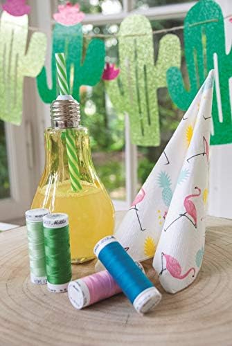 Mettler Polysheen Each 8 Colors Neon Colors Thread (Set of 1), 1500