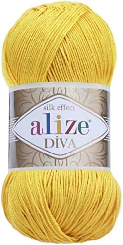 4 Balls Hand Knitting Yarn 100% Microfiber Acrylic Yarn Alize Diva