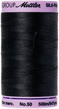 Mettler | Black (9104-4000) - Silk Finish Cotton 50wt - 547 Yards