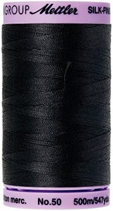 Mettler | Black (9104-4000) - Silk Finish Cotton 50wt - 547 Yards