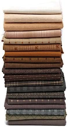 10 Fat Quarters - Textured Homespun Diamond Textiles Henry Glass