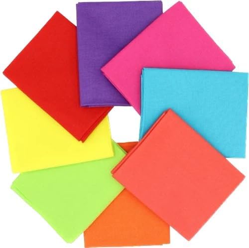 Supreme Solids - Fat Quarter Bundle (10 Pack) - Premium 100% Cotton