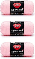 RED HEART Super Saver 3-Pack yarn, BABY PINK 3 Pack