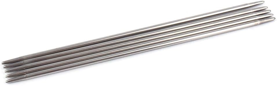 55 Pieces Knitting Needle Set, 2-6.5 mm Stainless Steel Double Pointed