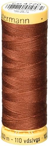 Gutermann 103C-4720 Natural Cotton Thread, 110 yd., Dark Copper