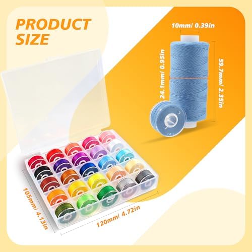 BDS-Home 50pcs 25 Colors Sewing Thread Set