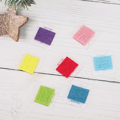 400 PCS Embroidery Floss Bobbins Embroidery Thread Organizer Plastic
