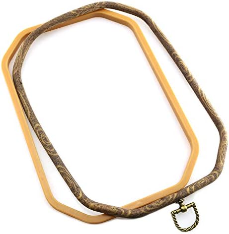 Longdex Embroidery Hoop 18x26cm Octangle Bulk Imitated Wood Cross