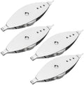 4Pcs Silver Metal Tatting Shuttle Kit for Beginners with Bobbin
