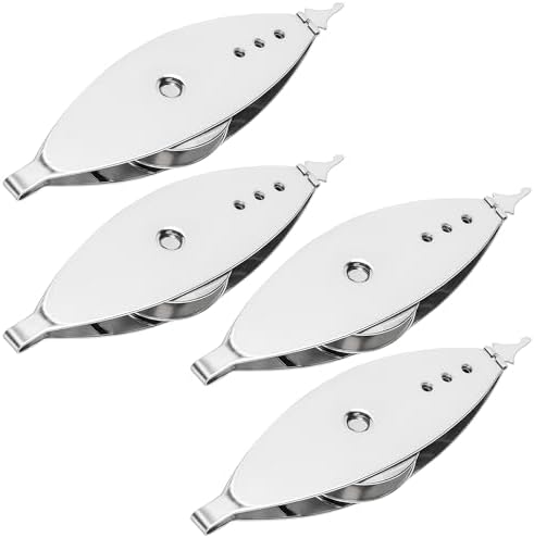 4Pcs Silver Metal Tatting Shuttle Kit for Beginners with Bobbin