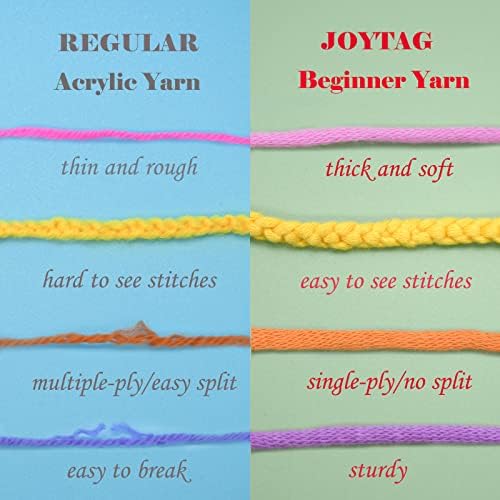 15 Pack Beginners Crochet Yarn Cotton Crochet Yarn for Crocheting