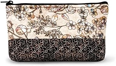 Dritz Medium Sewing Basket with Zippered Case, Neutral Floral