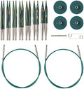 Knit Picks Caspian Wood Short Interchangeable Knitting Needles Set US