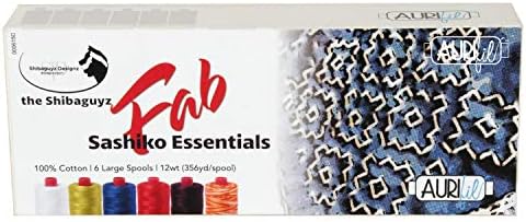 Shibaguyz Designz Fab Sashiko Essentials Aurifil Thread Kit 6 Large
