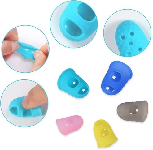 30 PCS Rubber Thimble Finger Guards, Fingertip Protector, for Sewing