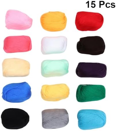 Xmas Wool Knitting Yarn 50g 160m, 15pcs for Crochet Crafts