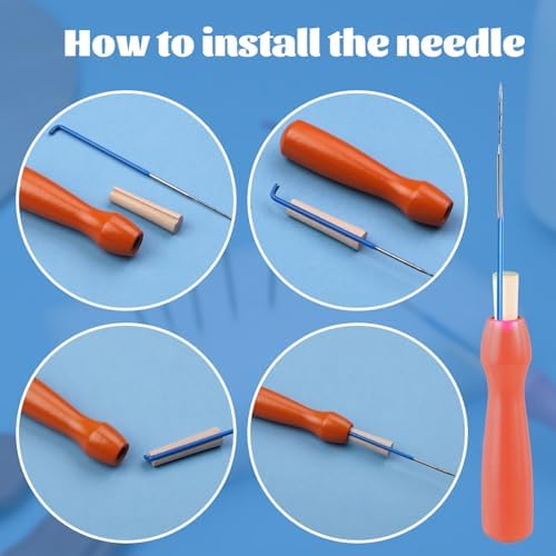 Mayboos 42 Pcs Needle Felting Needles, Wool Felting Supplies