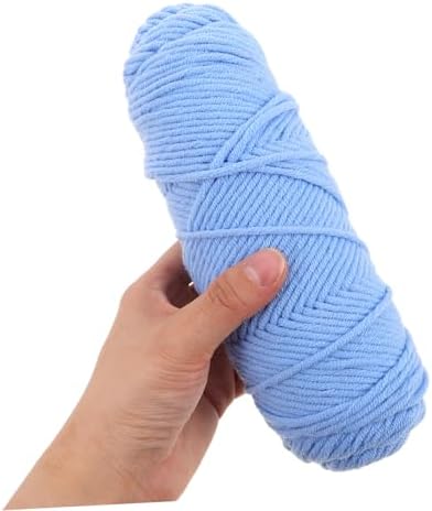 8 Ply Cotton Yarn Set for Knitting Crochet, 7 Rolls