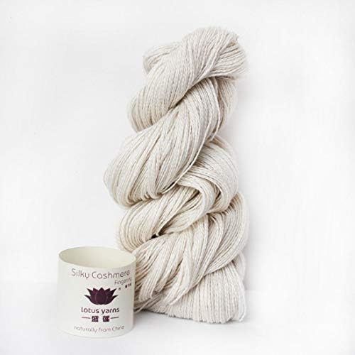 Lotus Yarns Silky Cashmere Fingering Weight Knitting Yarn Skein Shiny