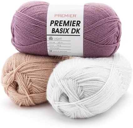 Premier Yarns Basix DK Weight Yarn, Made of Acrylic, Ideal Yarn for