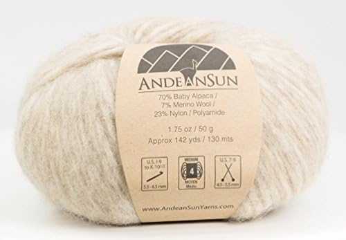 (Set of 3) Baby Alpaca Merino Wool Yarn [426 Yards Total] Oatmeal, #4