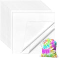 VOKOY 50 PCS 10 x 10 Inch White Cotton Fabric Squares